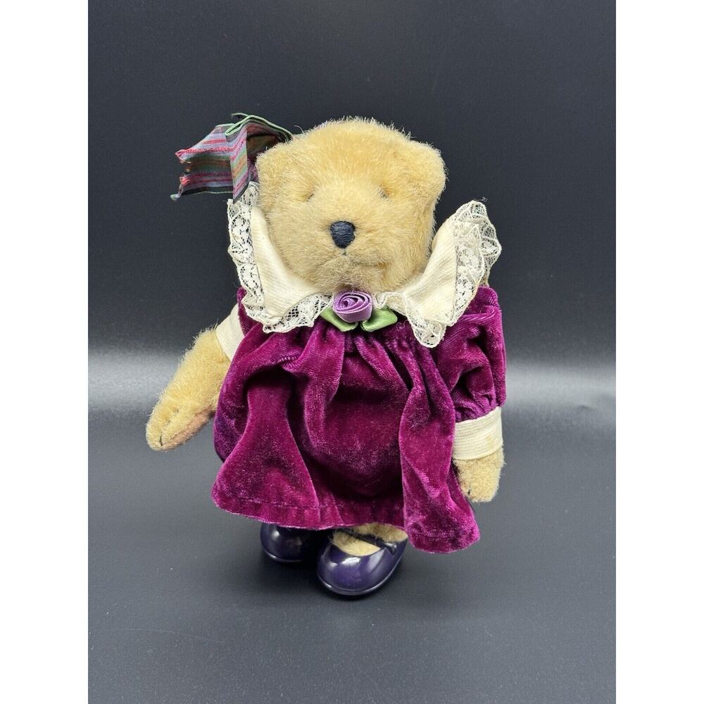 Vtg MUFFY VanderBear 8” Musical Soiree from the Purple Velvet Collection READ